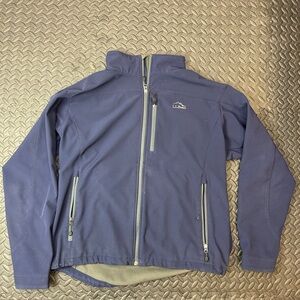 LL Bean soft shell Blue Full-Zip Jacket